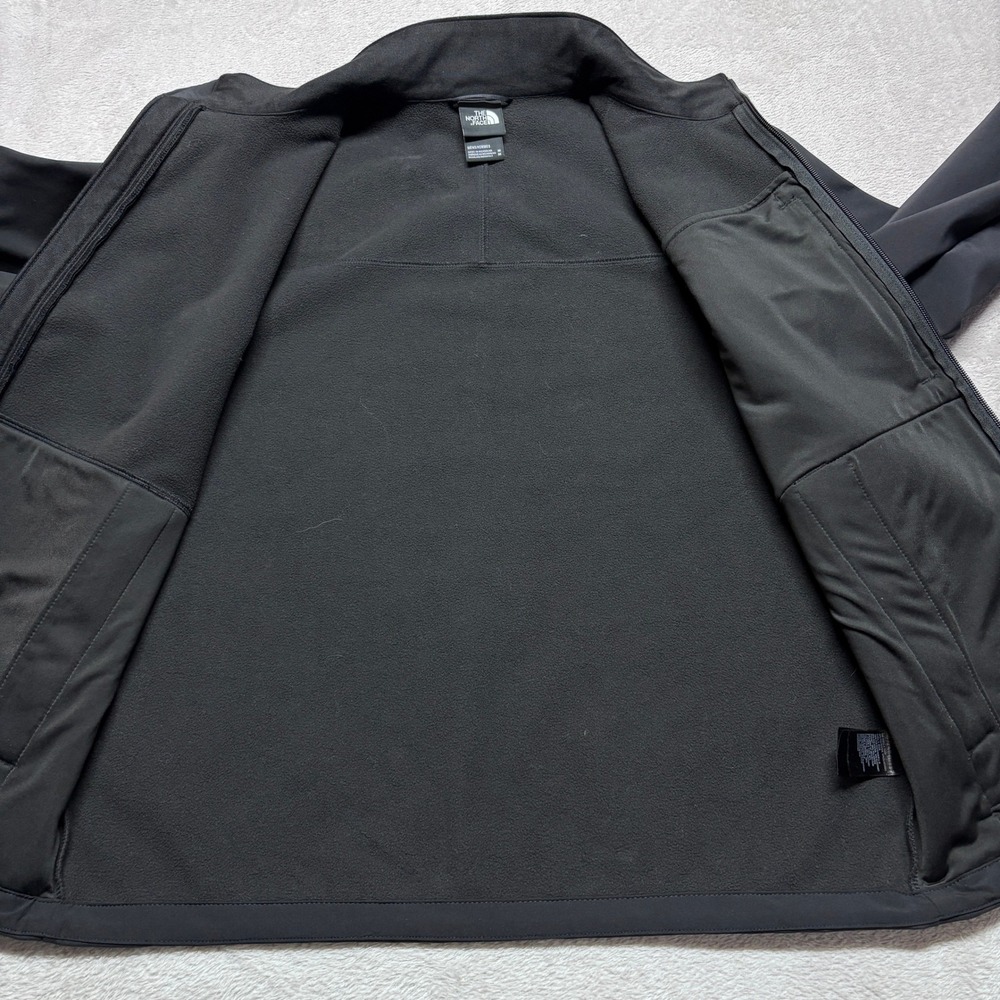 The North Face Jacket Mens M WindWall NF0A4R2A Black Softshell EUC - Picture 3 of 9